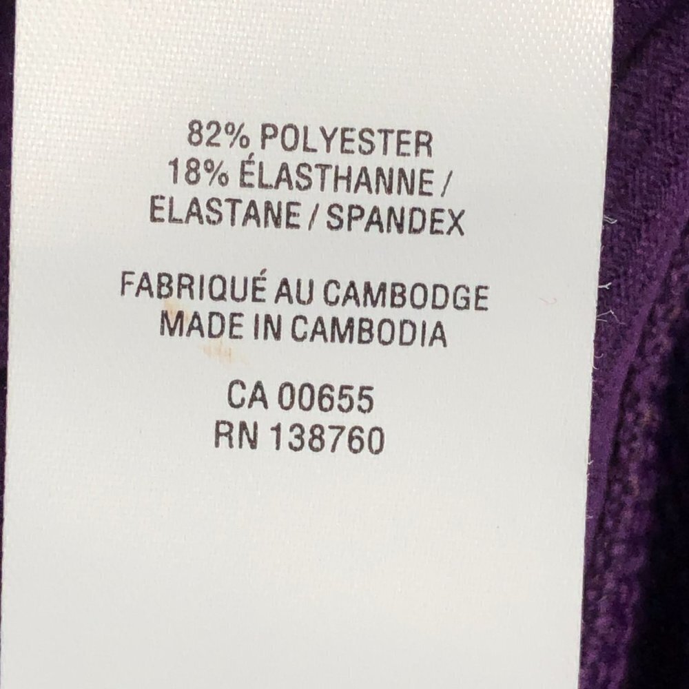 Hyba  Purple lightweight athletic zip hoodie size M - Picture 10 of 16